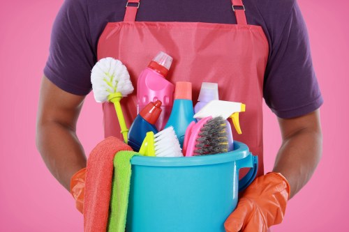 Protective cleaning equipment arranged for safe and professional use