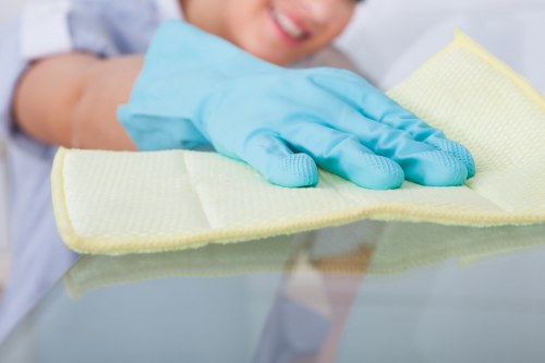 Professional home cleaners servicing a Bermondsey apartment