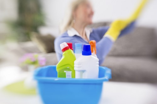 Deep carpet cleaning equipment in a Bermondsey room