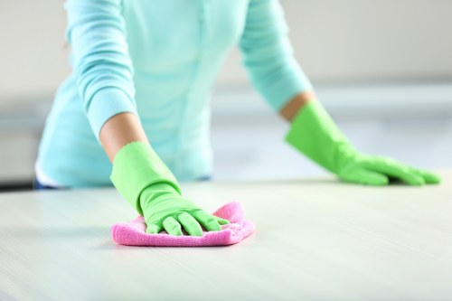 Cleaner using safe chemical handling practices